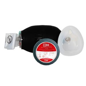 FRPS PBVM C Micro Pocket BVM (Bag Valve Mask) Resuscitator Black