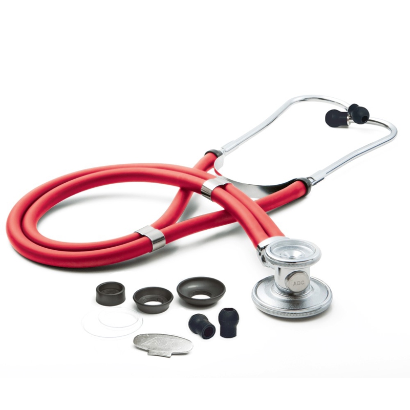 FRAD 641R Red Adscope Model 641 Sprague Rappaport Stthoscope (1)